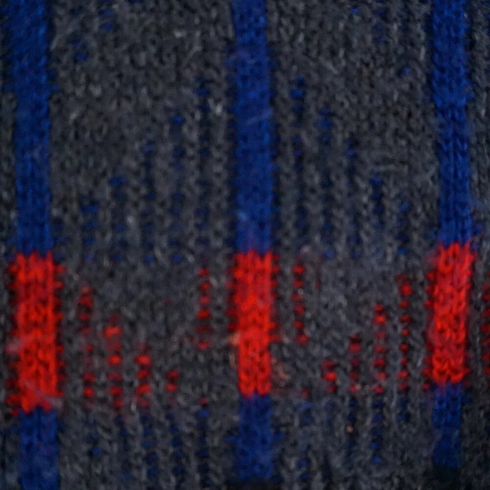 Vintage '80S Jantzen Gray 3D Biggie Eclectic Cosby Coogi Chunky Knit Sweater XL - Picture 8 of 9